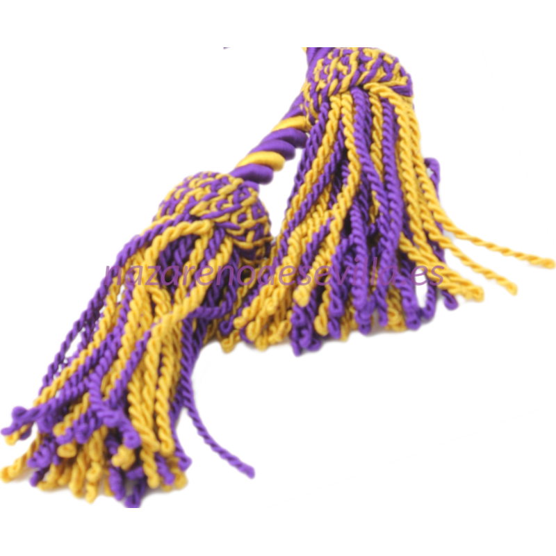 La Macarena CRISTO. Cíngulo Nazareno Morado/Amarillo