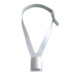 Porta estandarte de cuero cruzado con cubilete 250