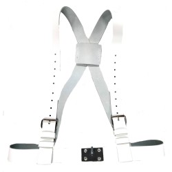 Porta estandarte de cuero con tirantes y alcayata de pincho 253