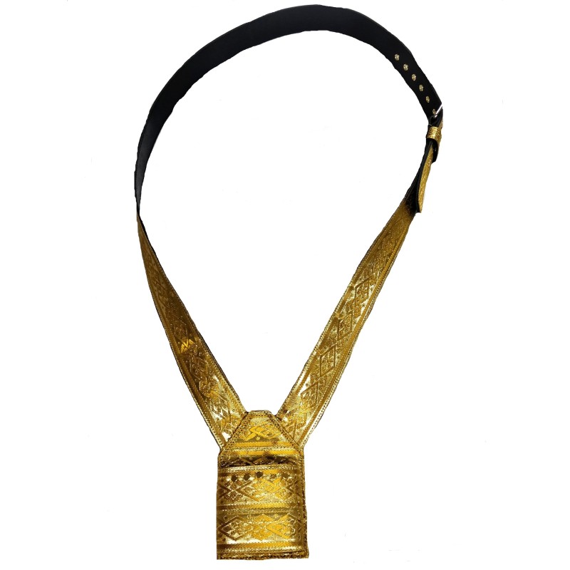 Porta estandarte cruzado de cuero forrado 254