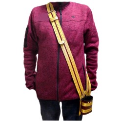 Porta estandarte cruzado de cuero galón oro fino 255