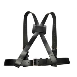 Porta estandarte cuero de tirantes con alcayata redonda 262