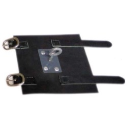 Pieza de cuero con alcayata redonda para porta estandarte 263