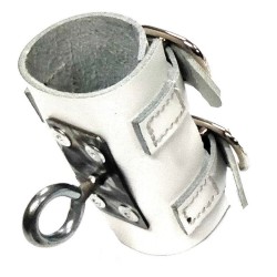 Pieza de cuero con alcayata redonda para porta estandarte 263