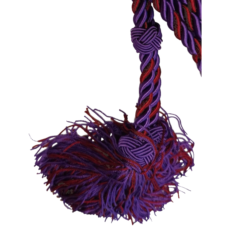 Jesús Caído y Rescatado (San Pablo) . Cíngulo Nazareno Granate y Morado