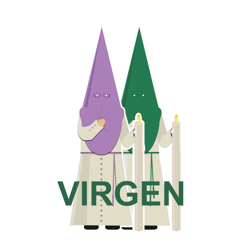 La Redención (El Beso de Judas). VIRGEN. Túnica de Nazareno